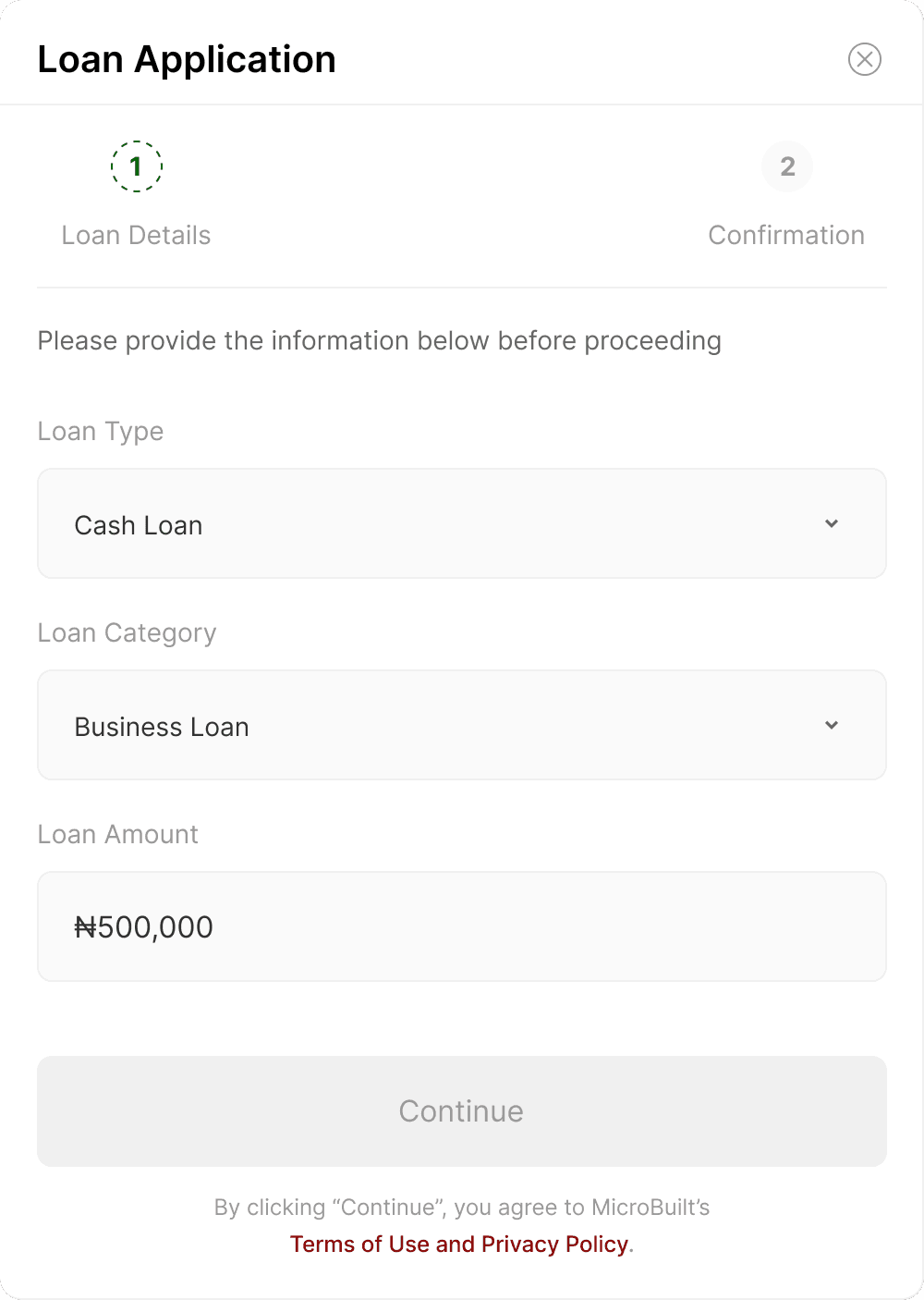Loan Application